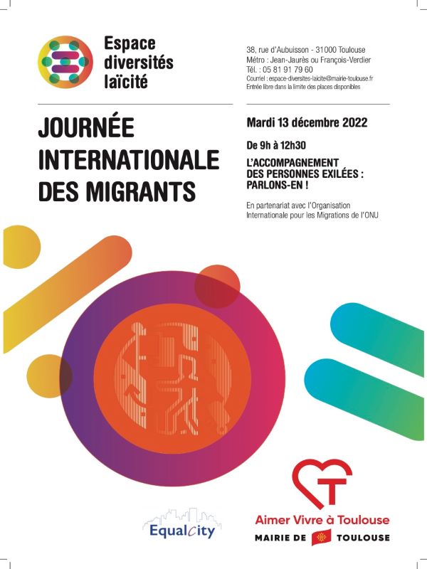 Nouveauté ! La Mission Égalité de la Mairie de Toulouse organise un évènement autour de la Journée Internationale des migrants à Toulouse